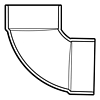 12 DWV 1/4 BEND - - DWV